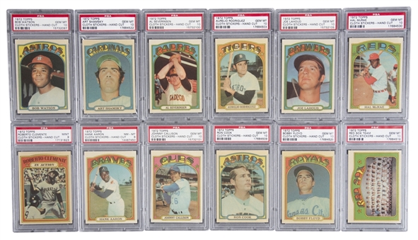 1972 Topps Cloth Stickers Complete Set (33) - #1 on the PSA Set Registry!
